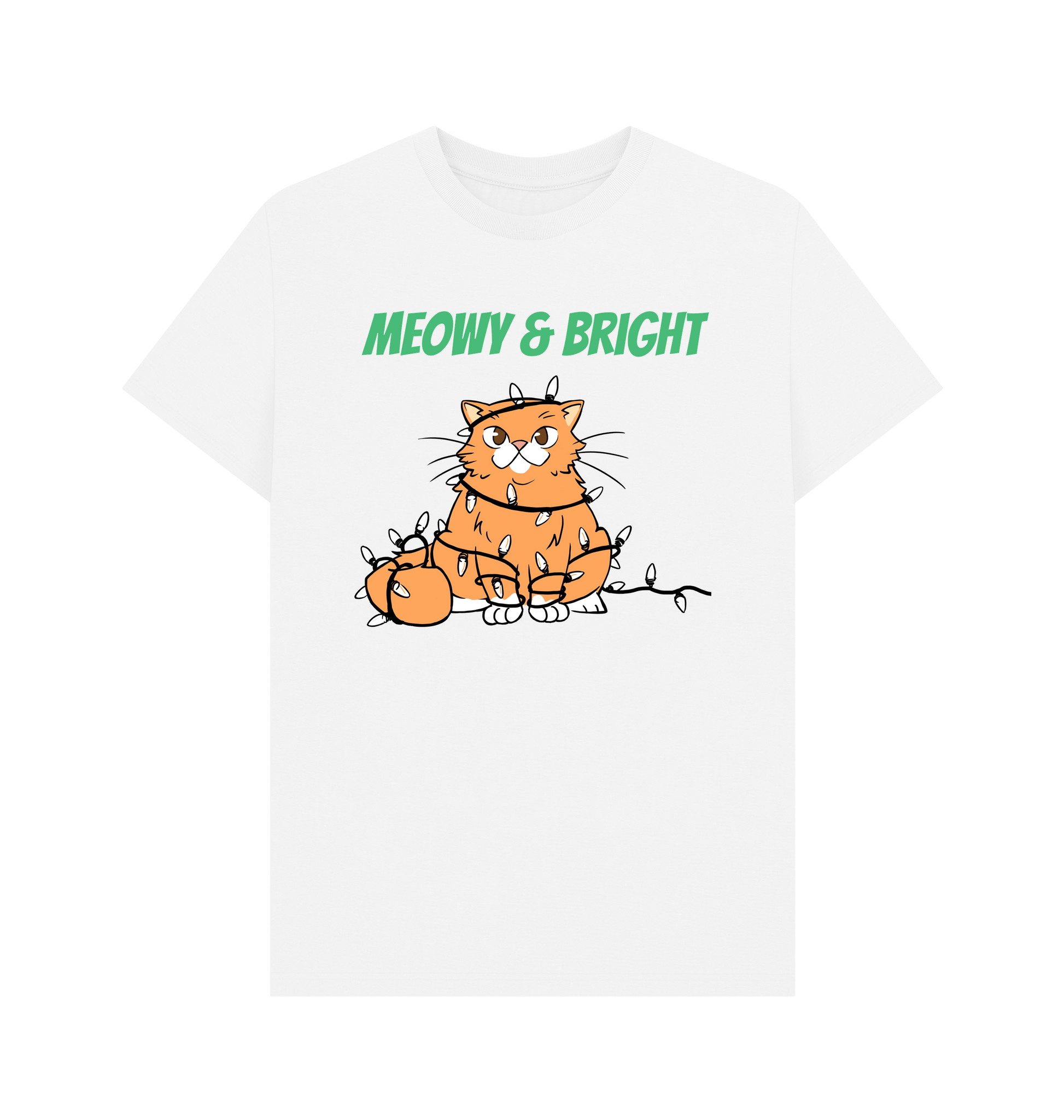 White Printed T-shirt Front