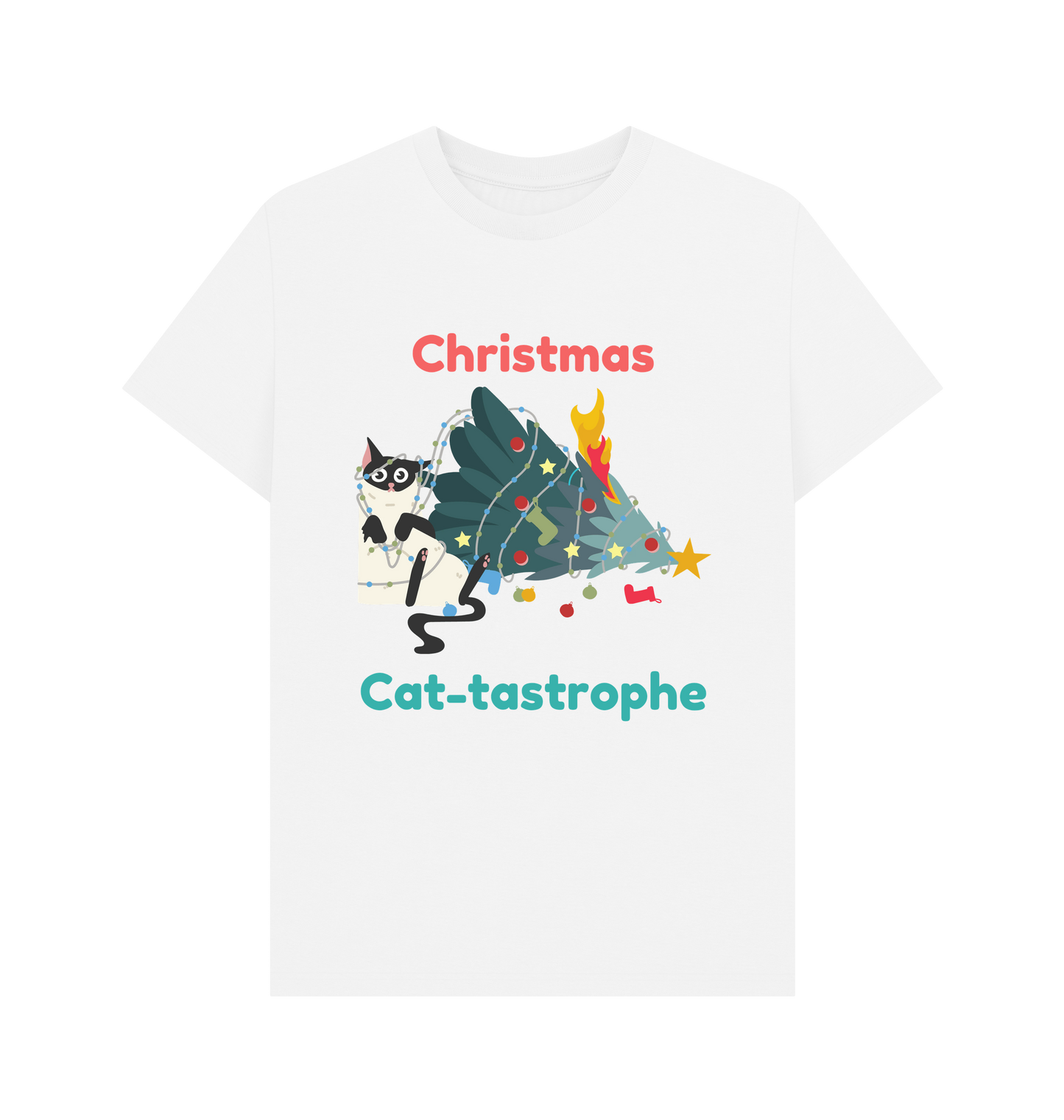 White Printed T-shirt Front
