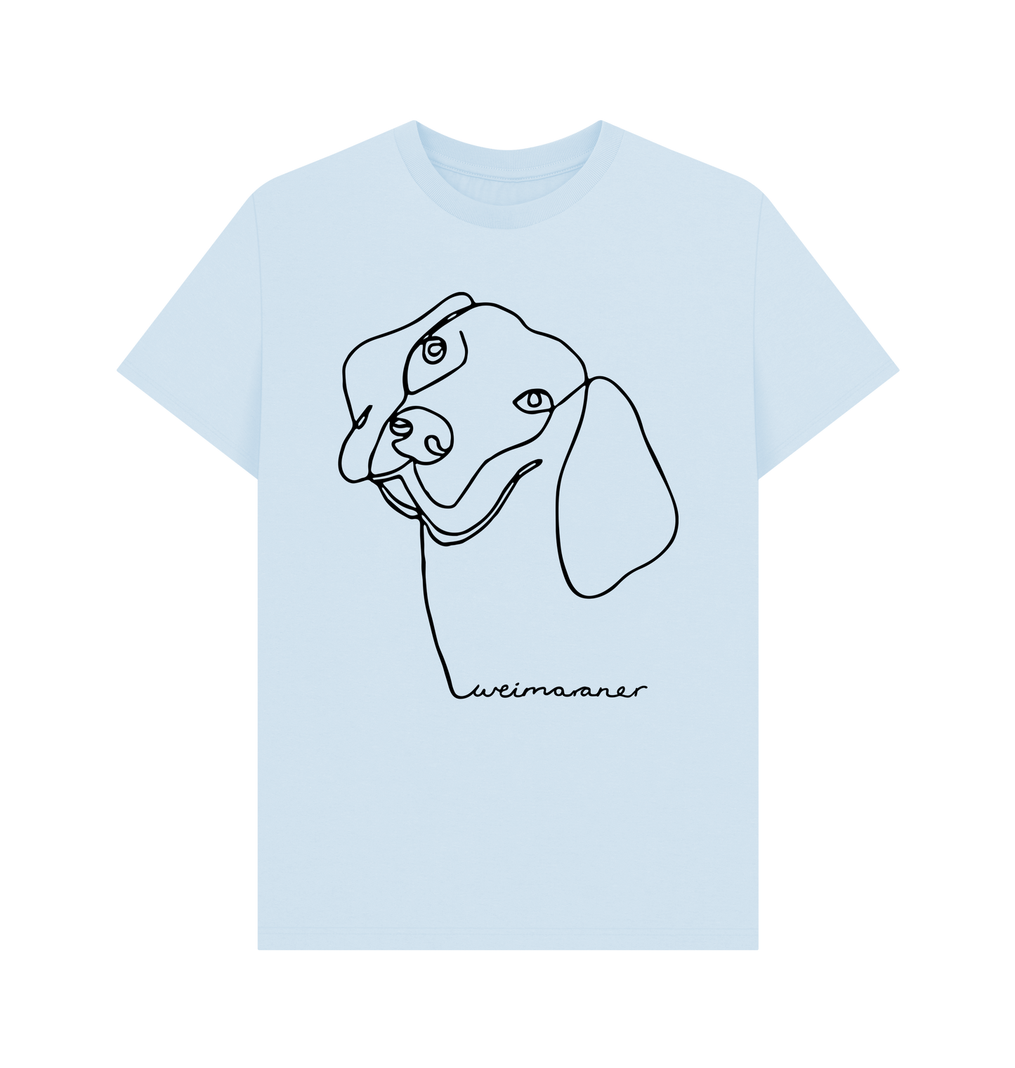 Sky Blue Printed T-shirt Front
