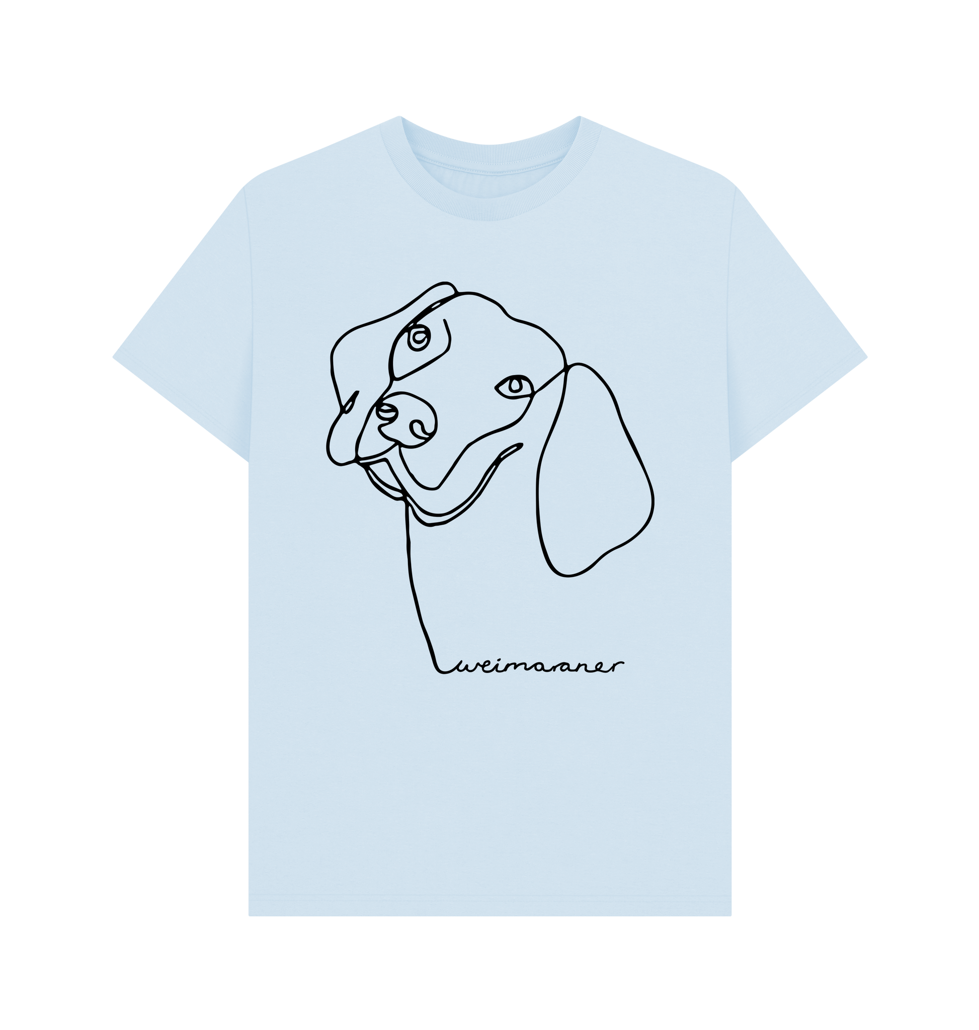 Sky Blue Printed T-shirt Front