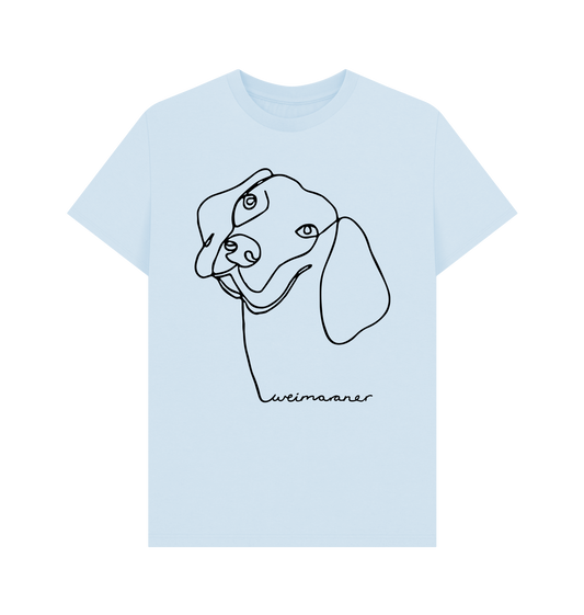 Sky Blue Printed T-shirt Front