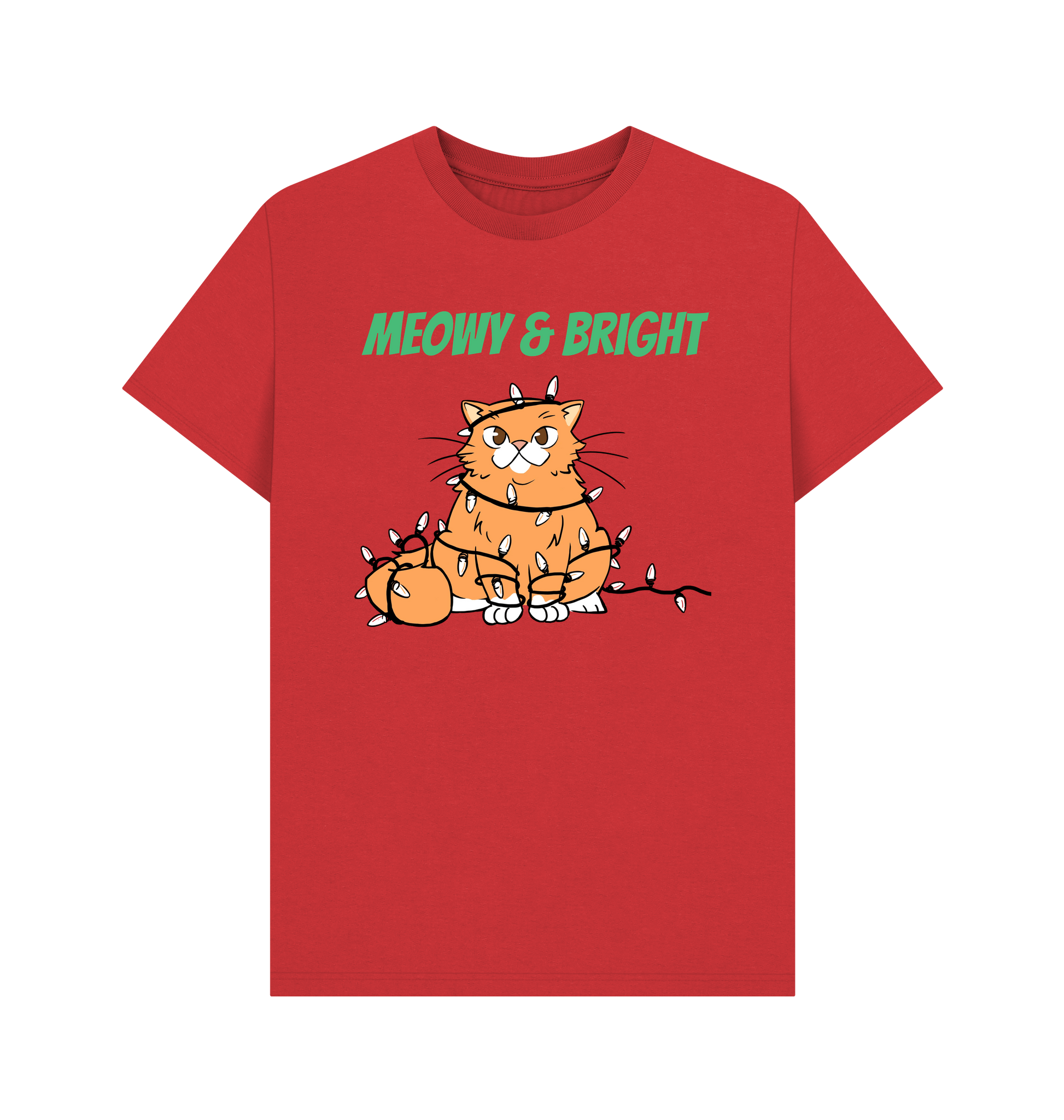 Red Printed T-shirt Front
