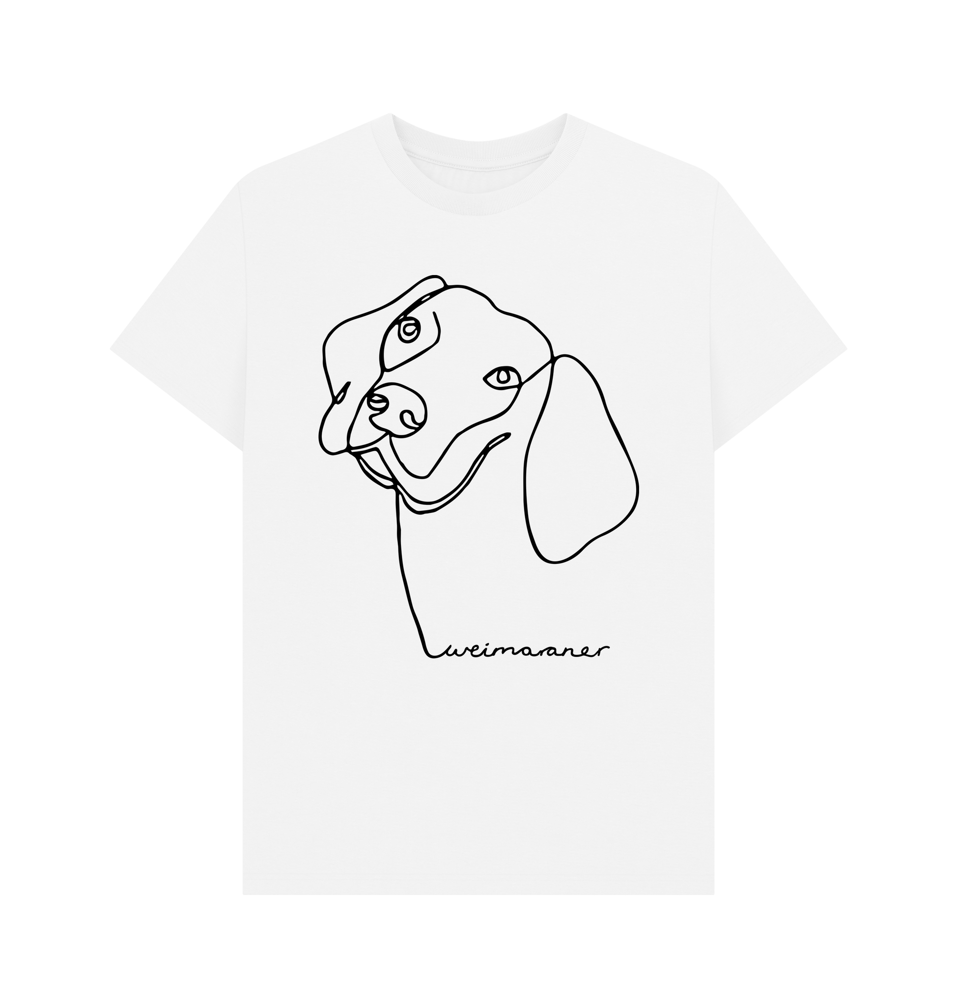 White Printed T-shirt Front