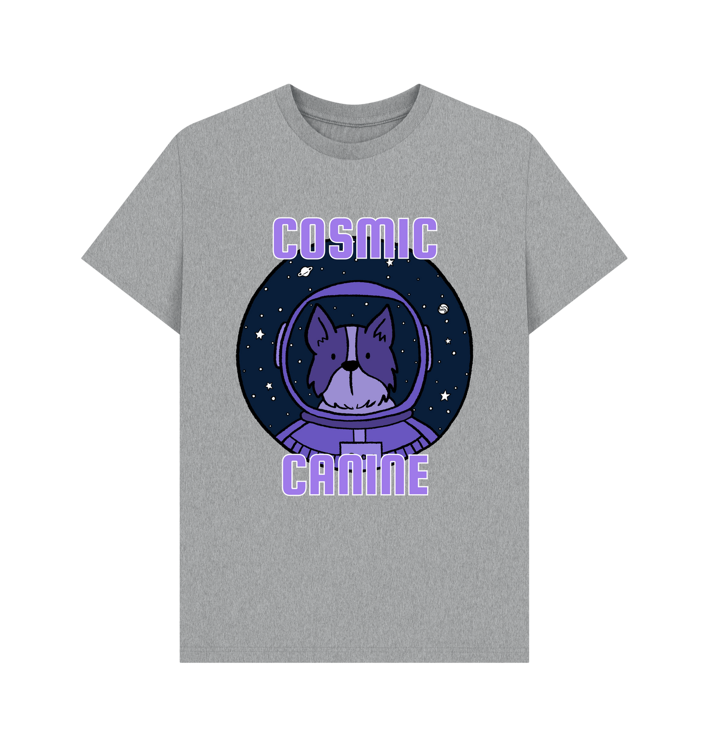 Athletic Grey Printed T-shirt Front