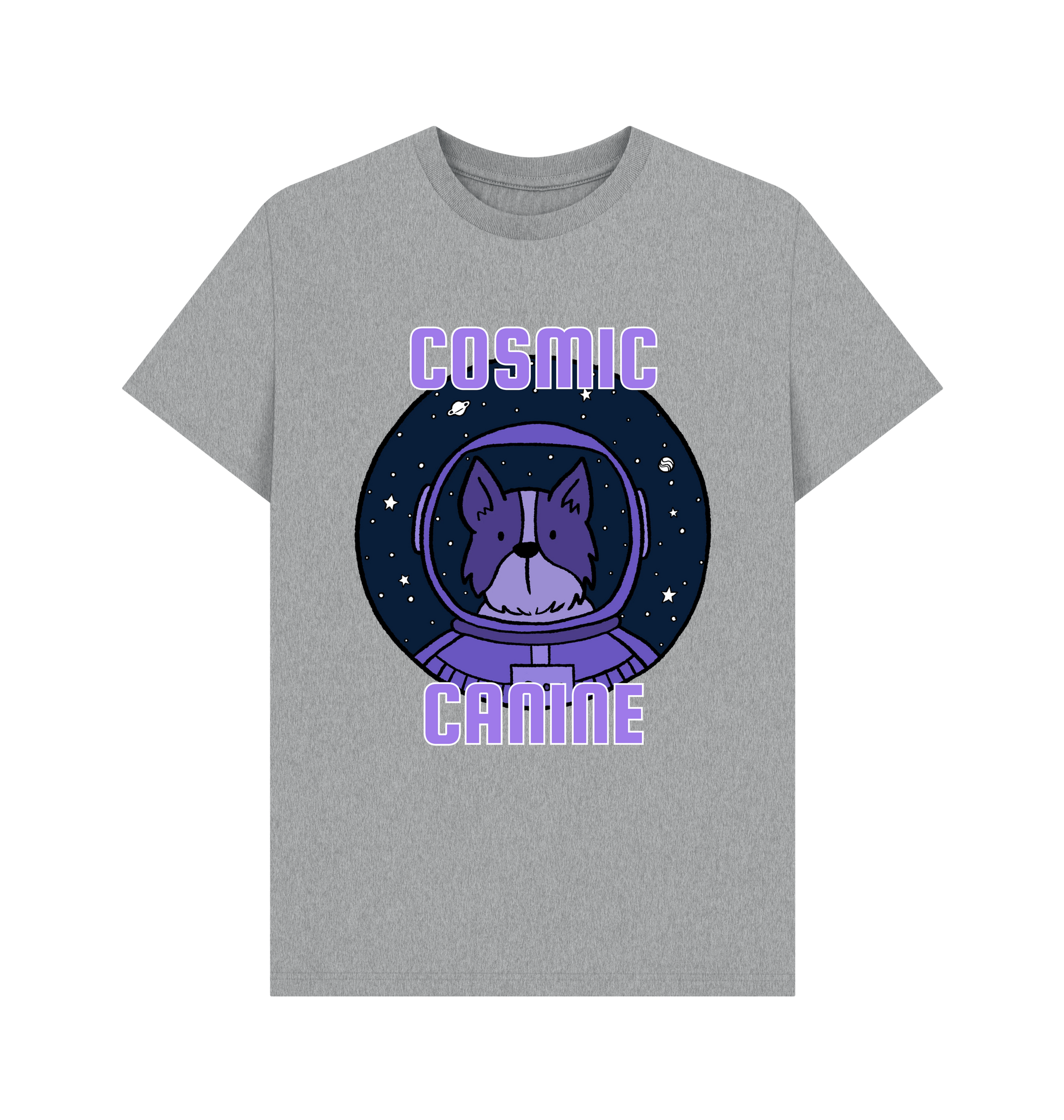 Athletic Grey Printed T-shirt Front