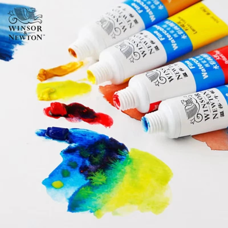 WINSOR&NEWTON Professional Watercolour Painting Paint Fine Smooth High Quality 12/18/24/36 Colors 10ML For Artist Student