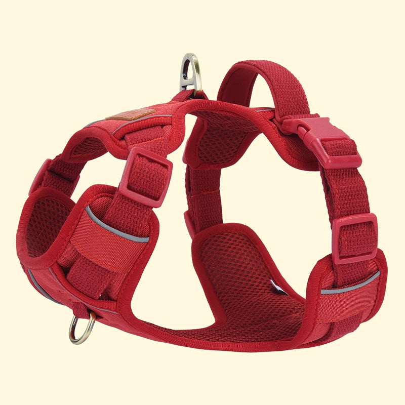 HP308--Reflective Durable Pet Harness,Adjustable webbing make the harness Well-fitting for dogs.Soft mesh under the fabric.