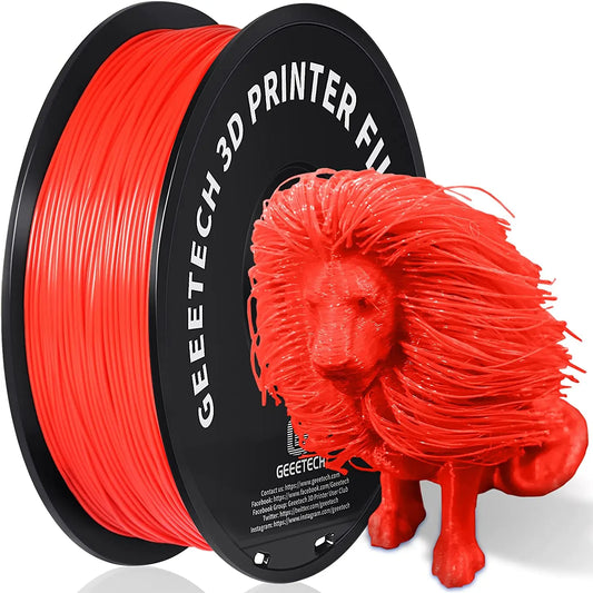 Geeetech 3D Printer Filament – 1.75mm Pure PLA/PETG, 1KG (2.2lbs), Tangle-Free, Vacuum Packed for Smooth 3D Printing