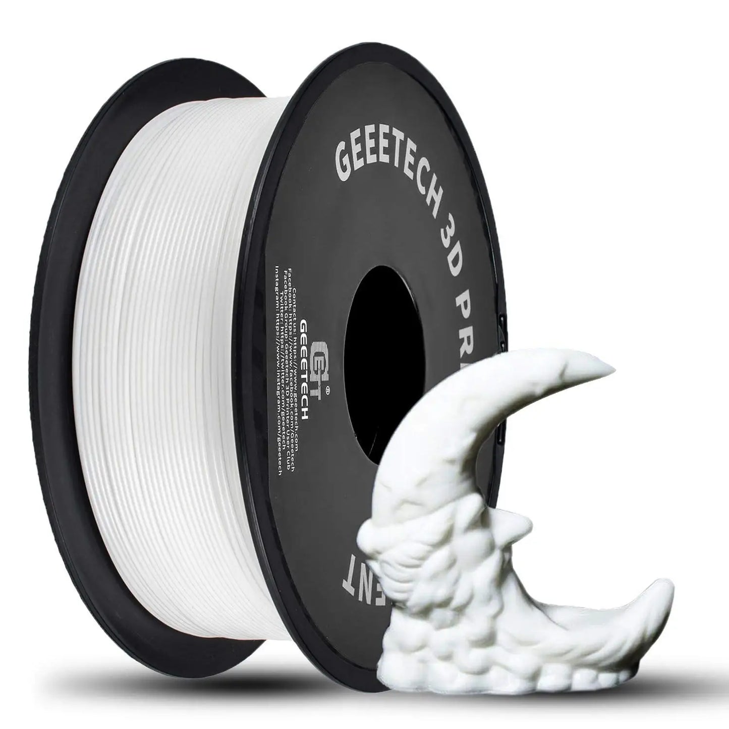 Geeetech 3d Printer Filament Pure PLA PETG Plastic 1.75mm,1KG (2.2LBS), Tangle-Free, 3d Printing Materials, Vacuum Packaging