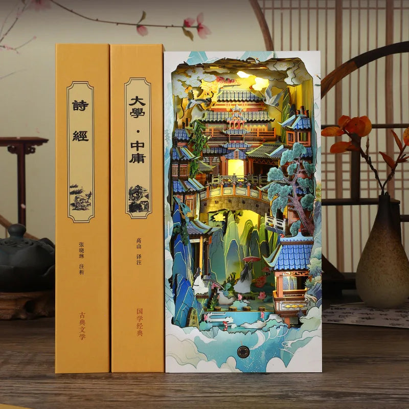 Book Nook Shelf Insert Casa Miniature Kit