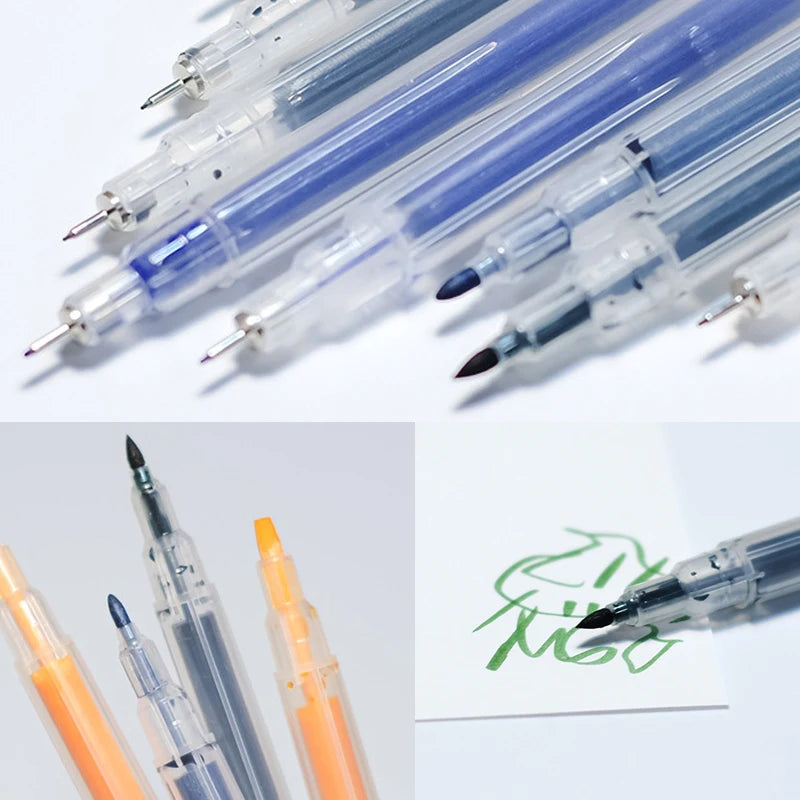 1pcs Multi-Size Refillable Fineliner Pen Drawing Markers Sketch Brush Fine Point Anime Lettering Pen Art Supplies Stationery