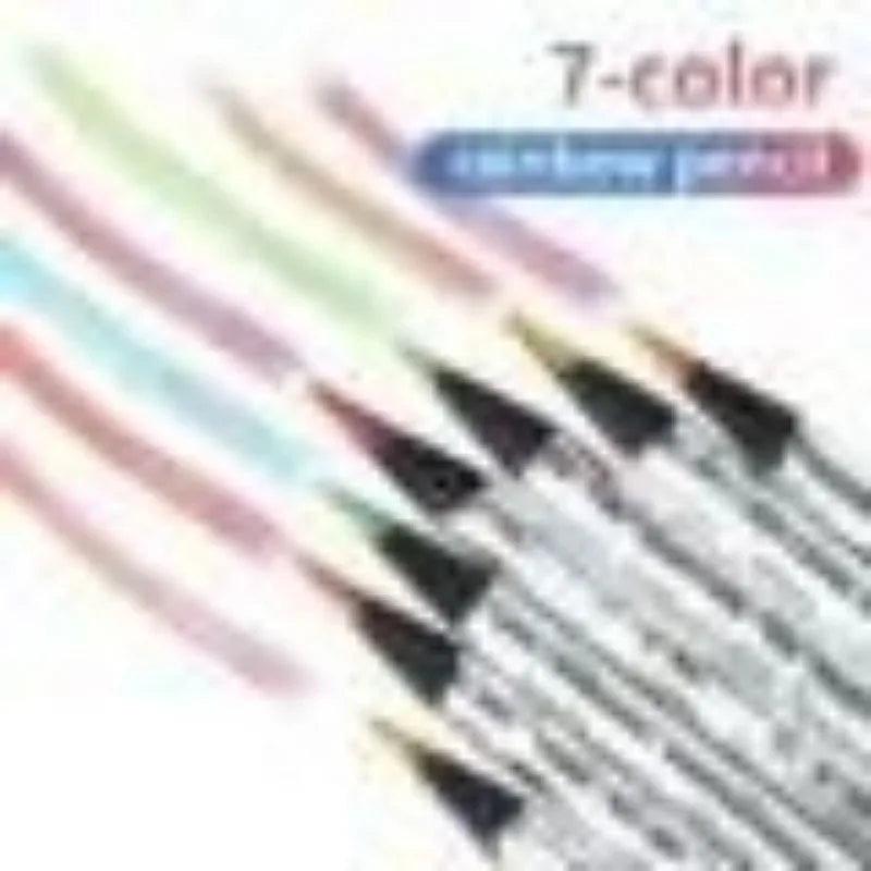 10/20PCS 7-Colour Black Wood Rainbow Core Coloured Pencils