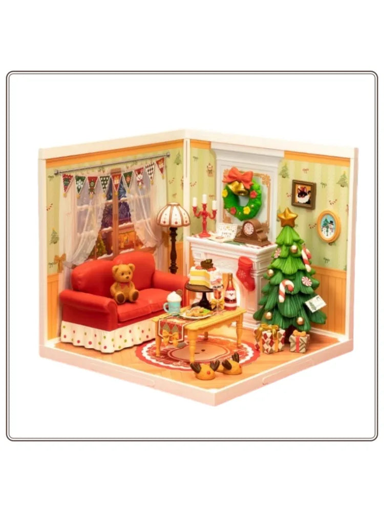 New Rolife Super World Christmas Gift Building Blocks DIY Assembled Toys Assembled Models DIY Hut Children's Original Stock