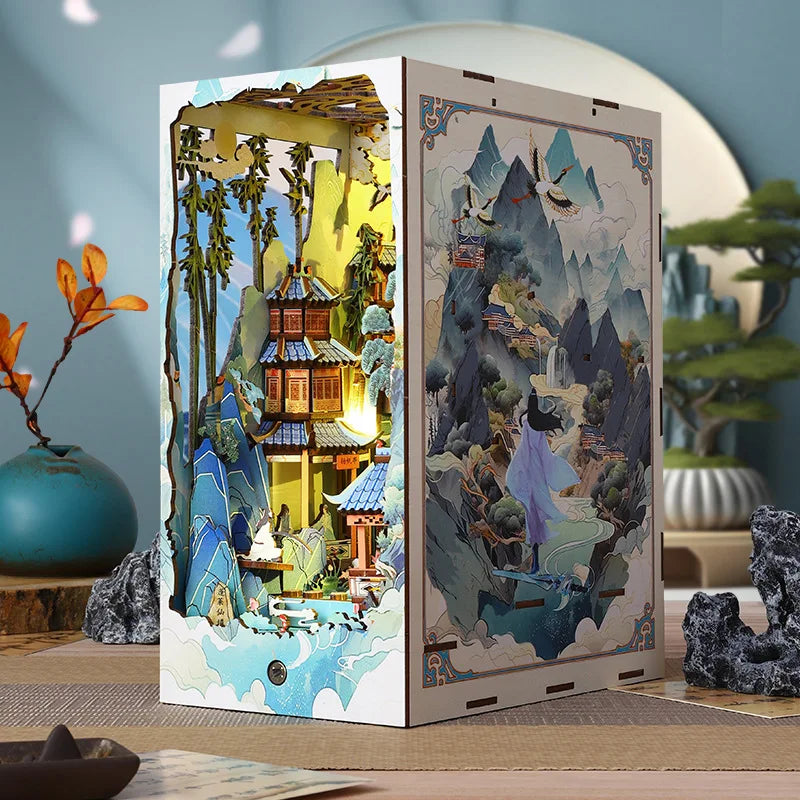 Book Nook Shelf Insert Casa Miniature Kit