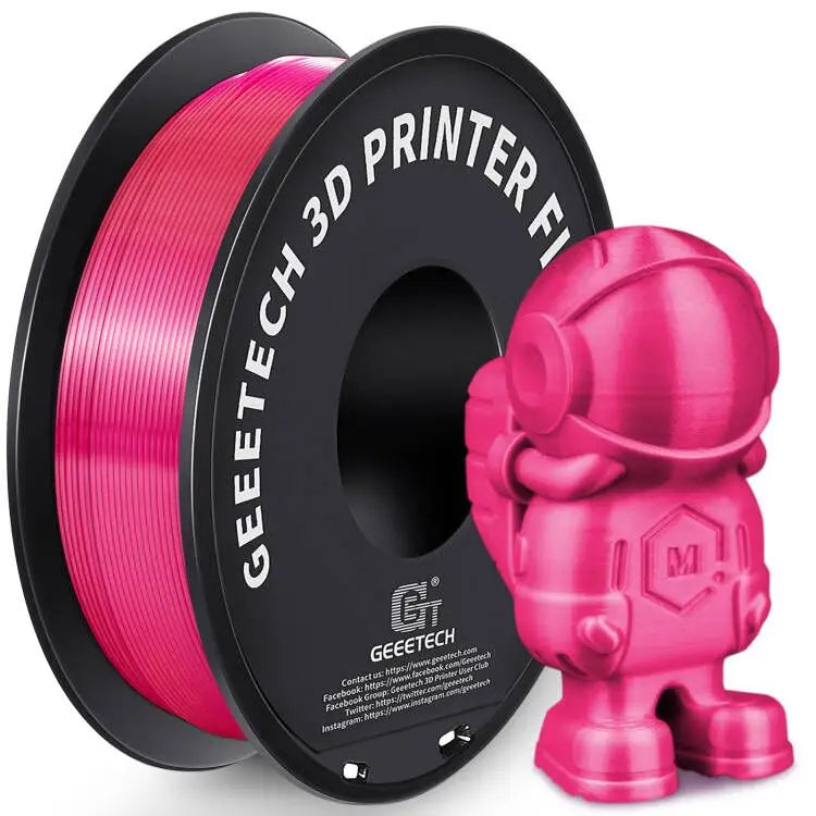 Geeetech 3d Printer Filament Pure PLA PETG Plastic 1.75mm,1KG (2.2LBS), Tangle-Free, 3d Printing Materials, Vacuum Packaging