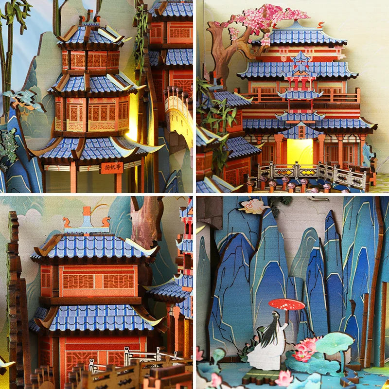 Book Nook Shelf Insert Casa Miniature Kit
