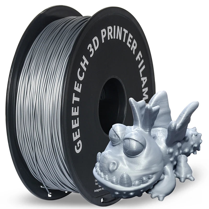 Geeetech 3d Printer Filament Pure PLA PETG Plastic 1.75mm,1KG (2.2LBS), Tangle-Free, 3d Printing Materials, Vacuum Packaging