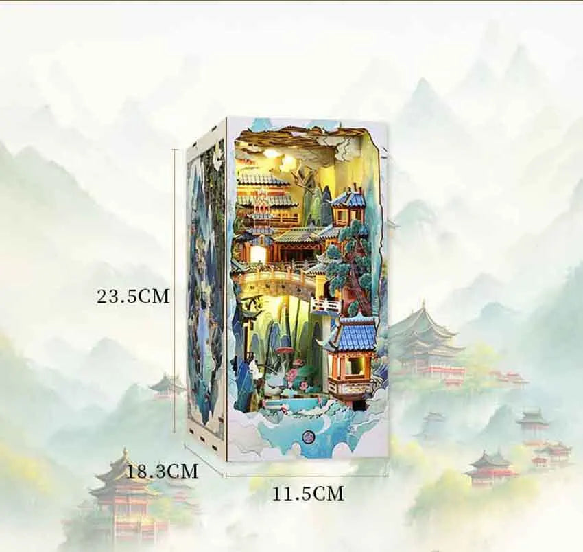 Book Nook Shelf Insert Casa Miniature Kit
