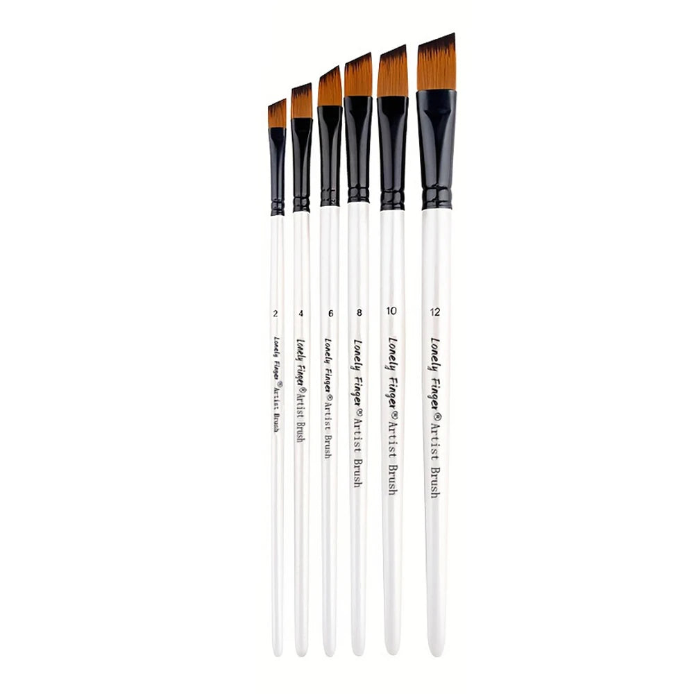 6pcs Artist Paint Brushes Set Artist Paintbrushes For Acrylic Oil Watercolour Acrylic Painting For Body Face Rock Canvas