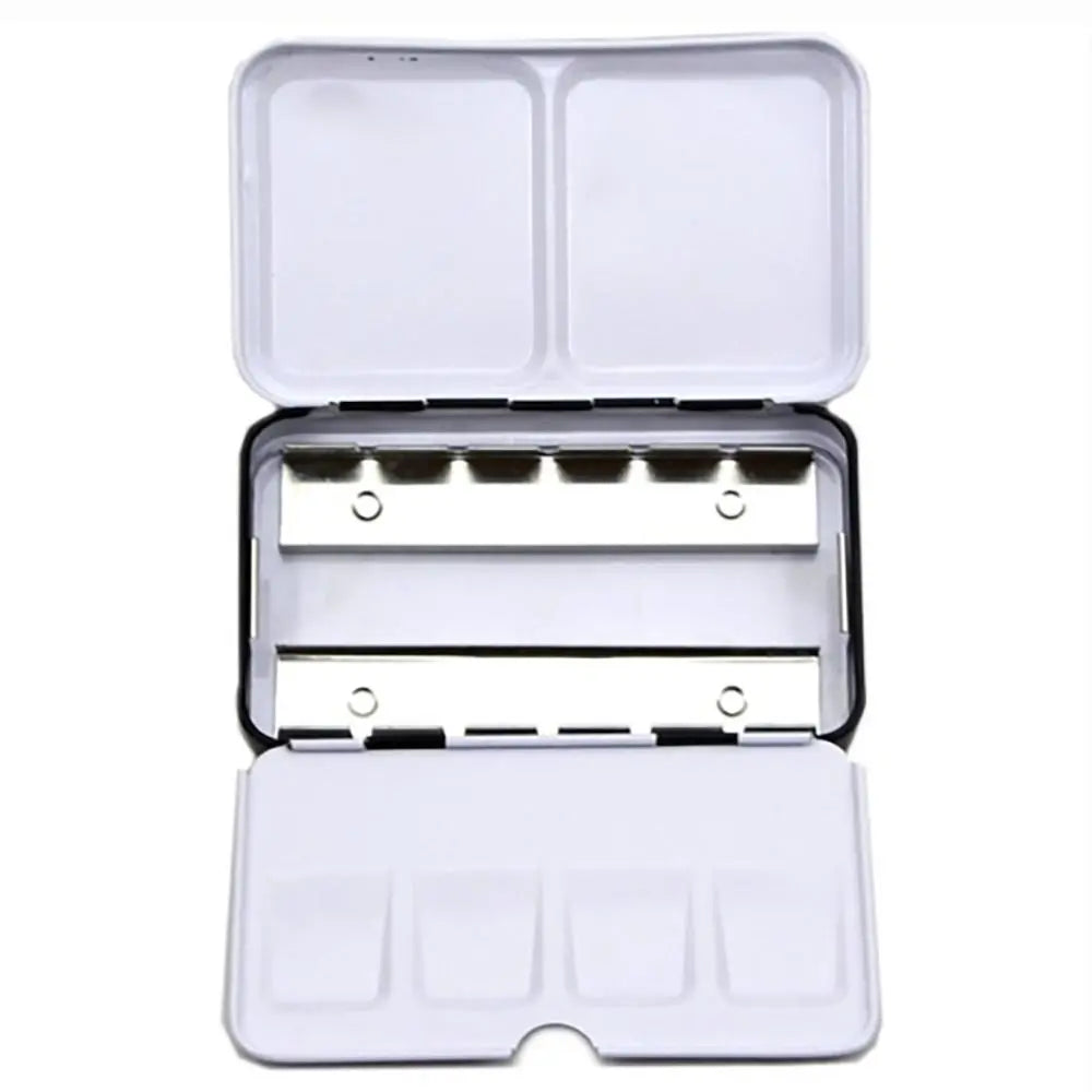 Art Supplies Creative Empty Paint Palette Watercolour Storage Case Pigment Box Grids Slots Painting Tools Drawing Supplies