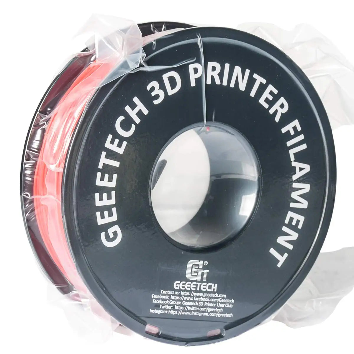 Geeetech 3d Printer Filament Pure PLA PETG Plastic 1.75mm,1KG (2.2LBS), Tangle-Free, 3d Printing Materials, Vacuum Packaging