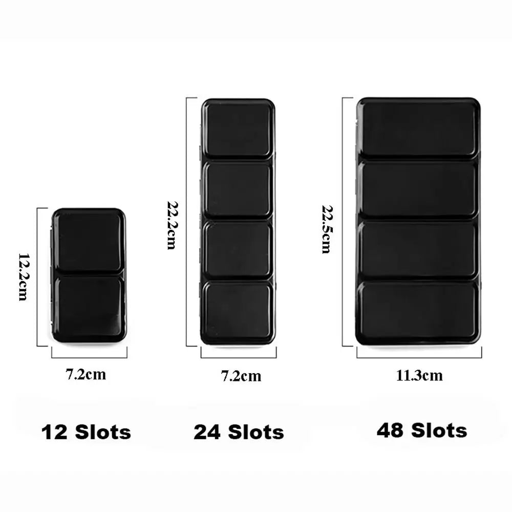 Art Supplies Creative Empty Paint Palette Watercolour Storage Case Pigment Box Grids Slots Painting Tools Drawing Supplies