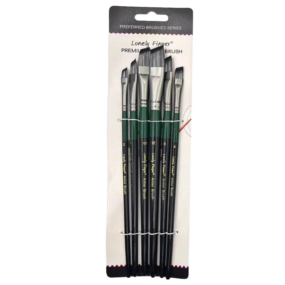 6pcs Artist Paint Brushes Set Artist Paintbrushes For Acrylic Oil Watercolour Acrylic Painting For Body Face Rock Canvas