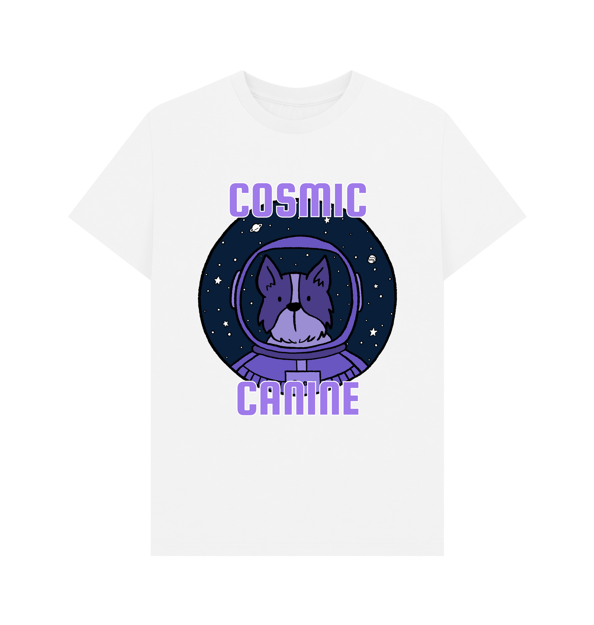 White Printed T-shirt Front