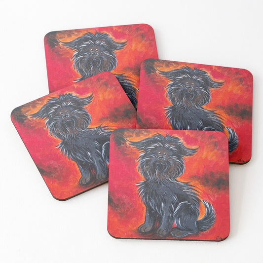 Einstein The Affenpinscher Coasters