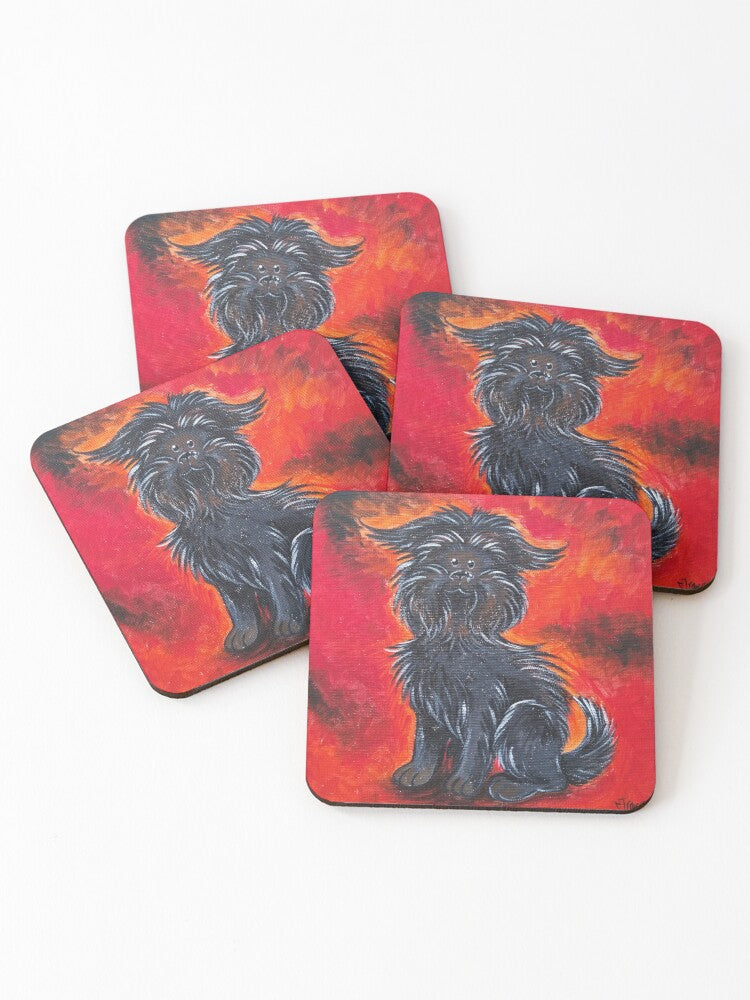 Einstein The Affenpinscher Coasters