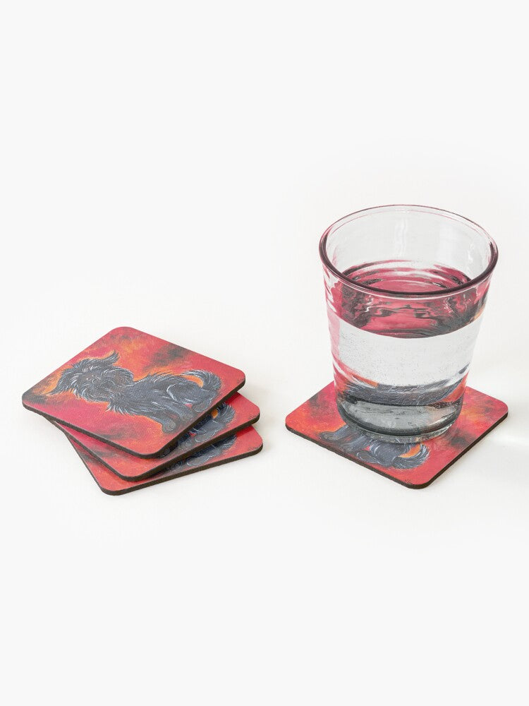 Einstein The Affenpinscher Coasters