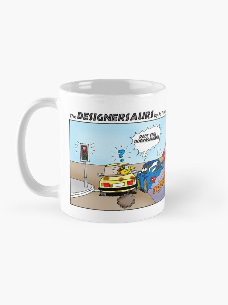 The Designersaurs ‘Race’ Webcomic Mug