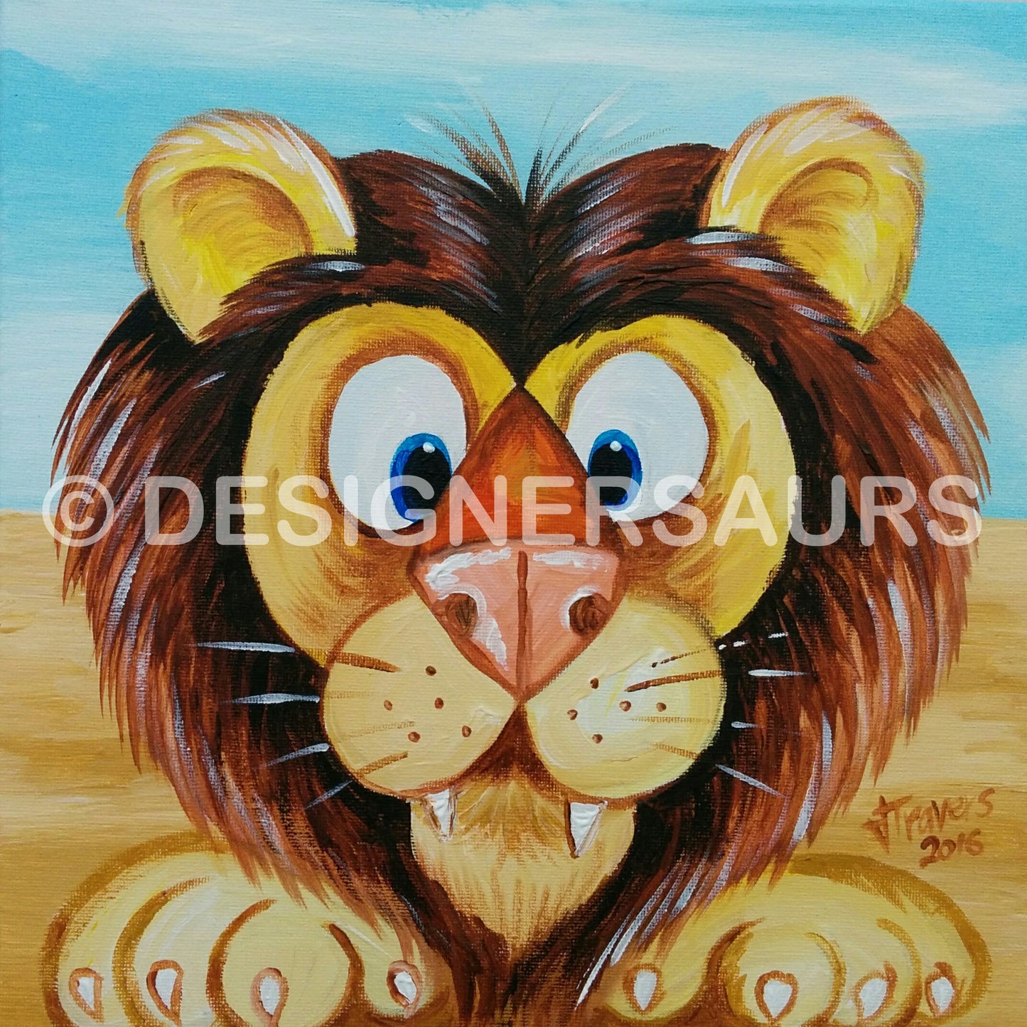 Lion 12″ x 12″