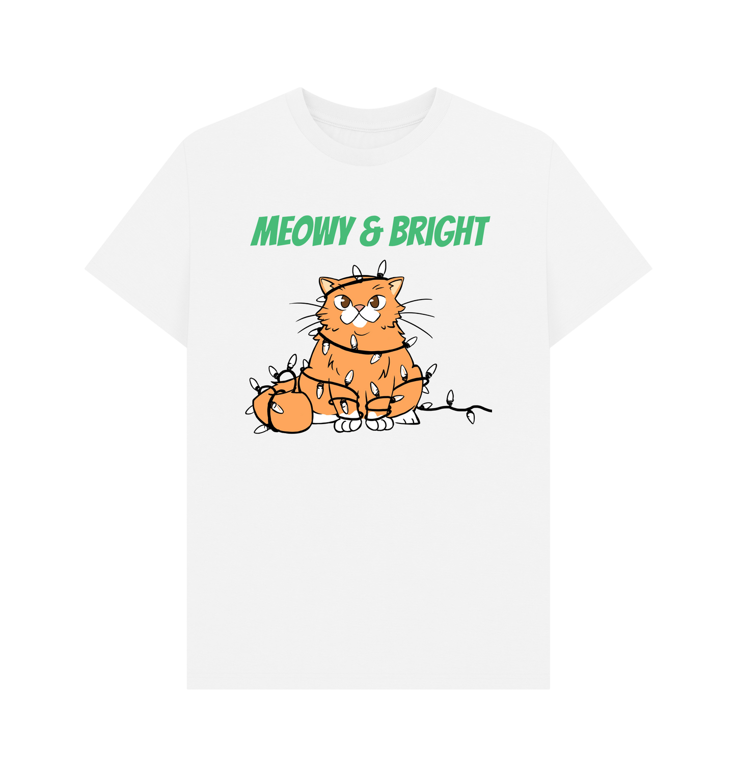 White Printed T-shirt Front