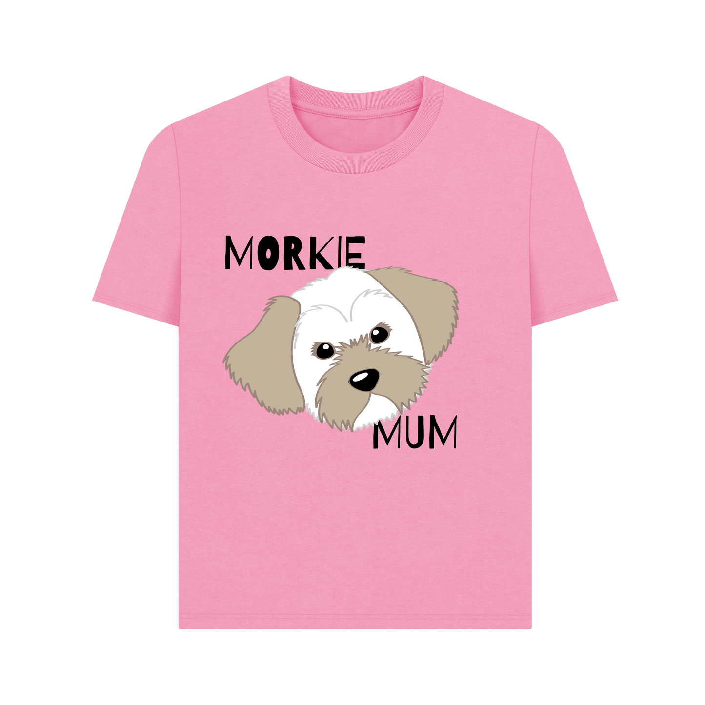 Rose Pink Printed T-shirt Front