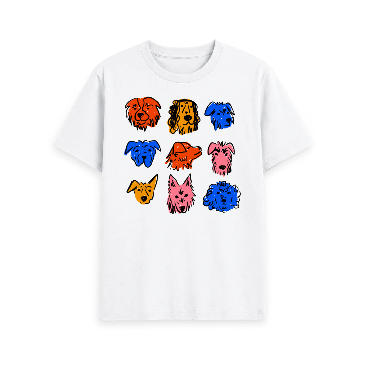 White Printed T-shirt Front