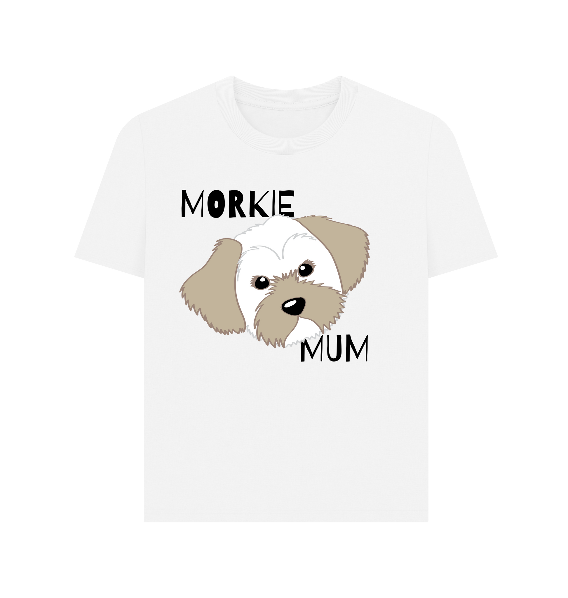 White Printed T-shirt Front