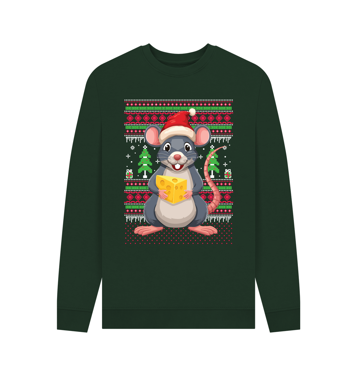 Evergreen Printed Sweater Front