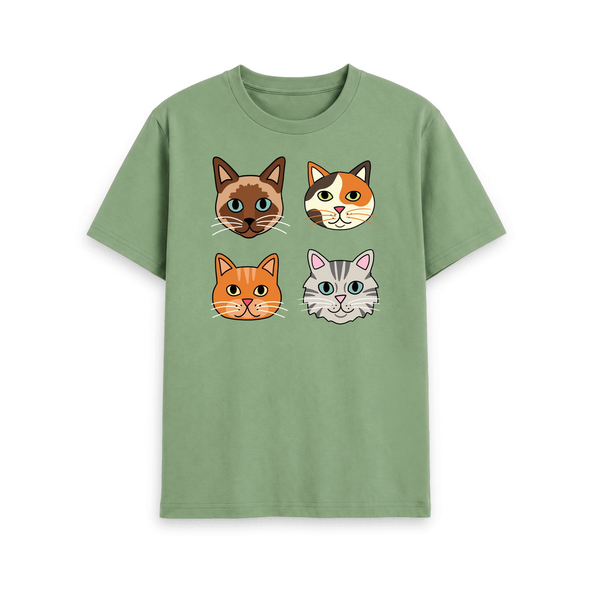 Sage Printed T-shirt Front