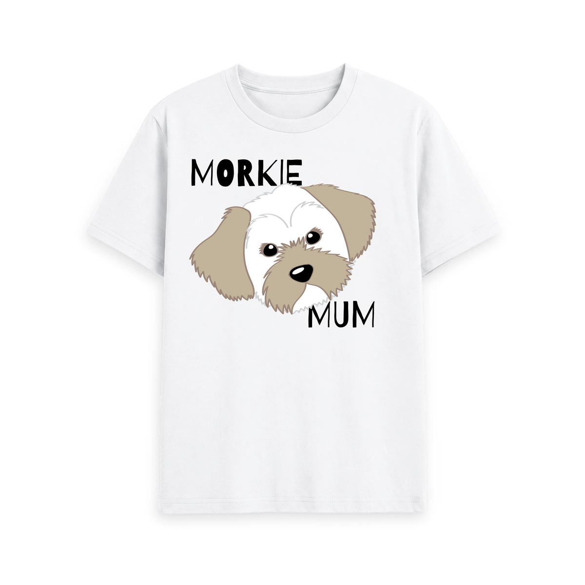 White Printed T-shirt Front