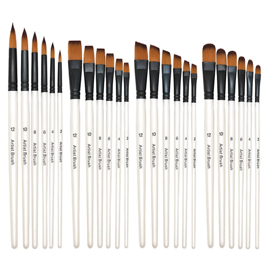6pcs Artist Paint Brushes Set Artist Paintbrushes For Acrylic Oil Watercolour Acrylic Painting For Body Face Rock Canvas