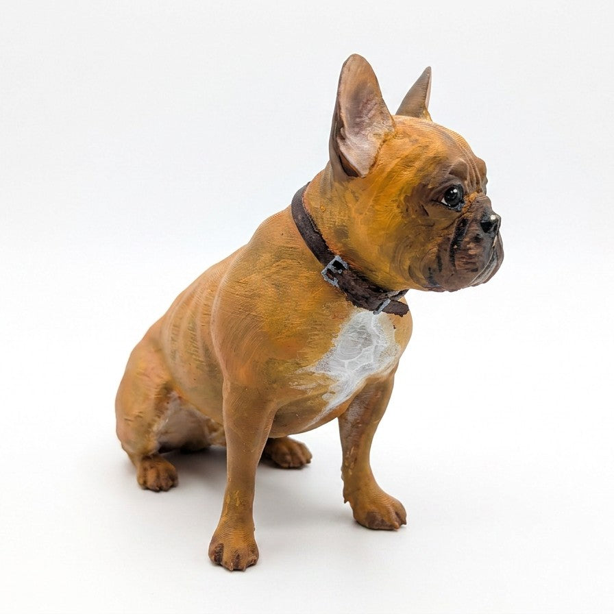 French Bulldog 3D Printed & Painted Pet Model