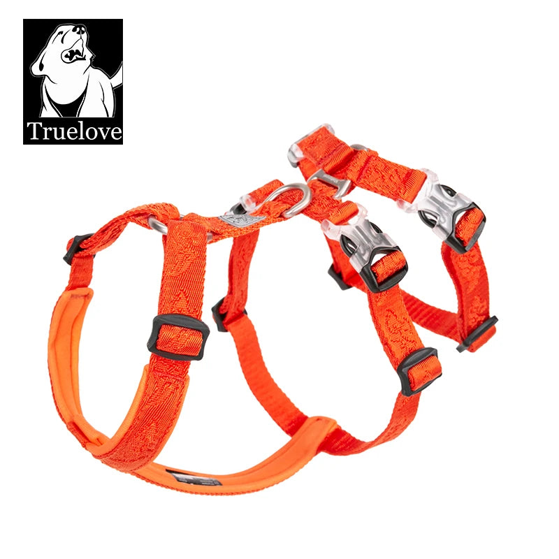 TRUELOVE Pet Harness Double-H Nylon Personalized Dog Harness NO PULL Reflective Breathable Adjustable YH1803