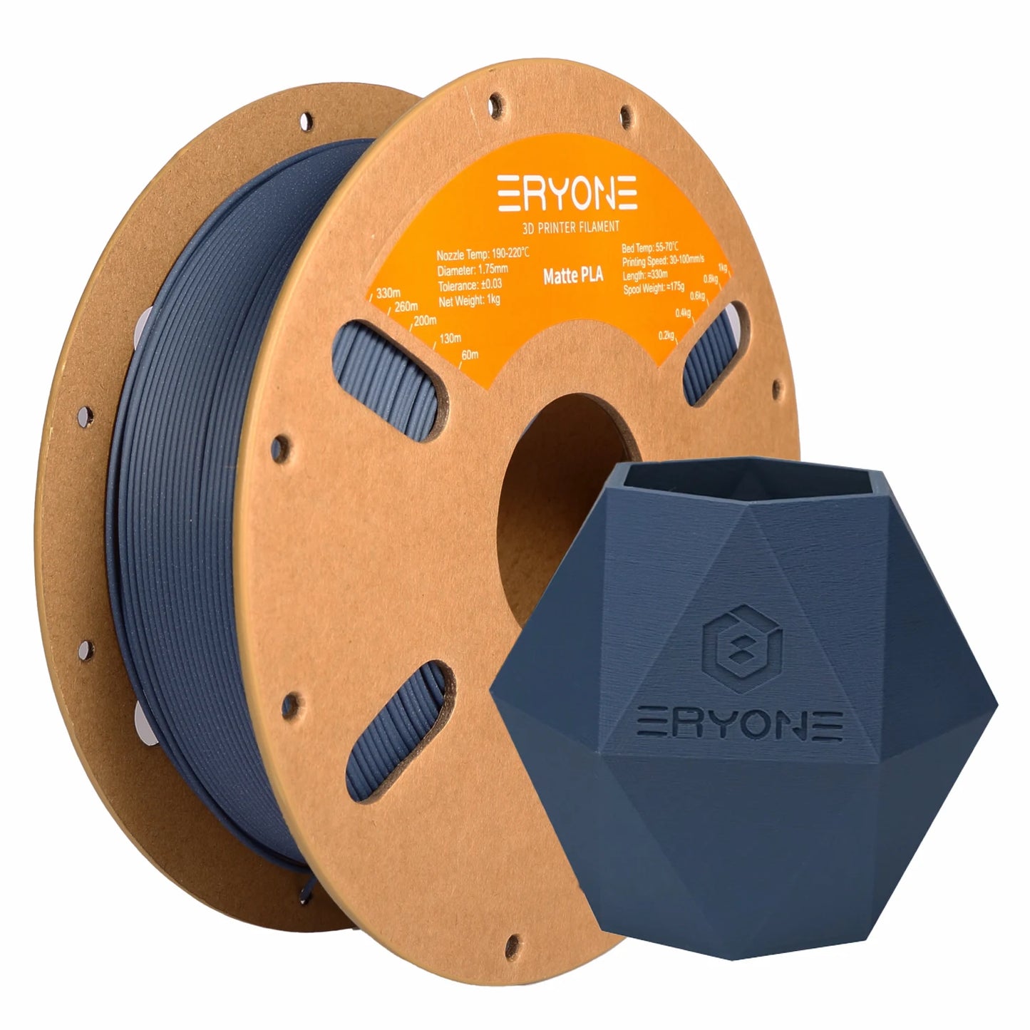 ERYONE 1/3/5/10KG Matte PLA Premium Filament 1.75mm 3D Print,Multicolour Available,big sale matte pla filament,1KG/Spool