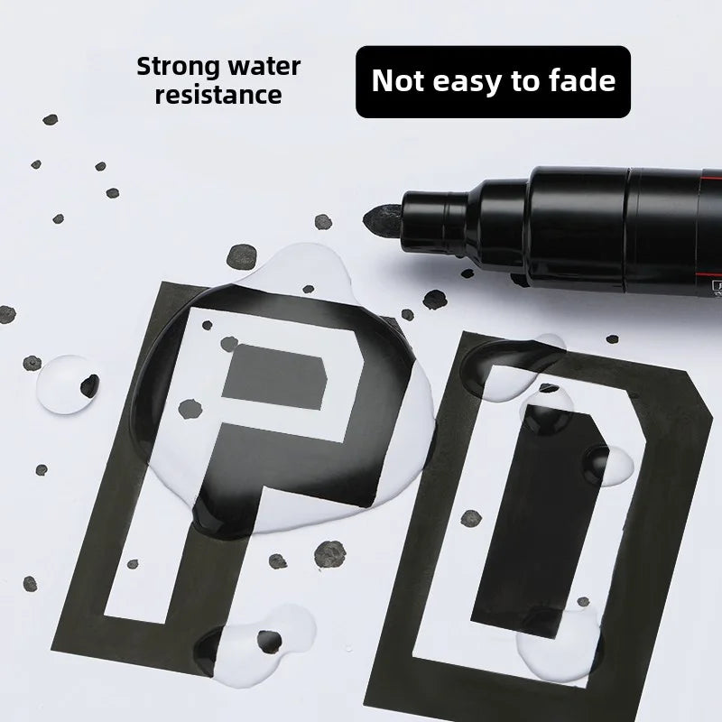 1PC UNI POSCA  White & Black & Red- Acrylic Marker Pen for POP Posters Graffiti/Ads,  PC-1M,3M,5M Art Supplies