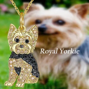 Creative Cute Maltese Pendant Necklace Fashion Pet Dog Jewelry Accessories Women's Pet Puppy Decoration Birthday Memorial Gifts