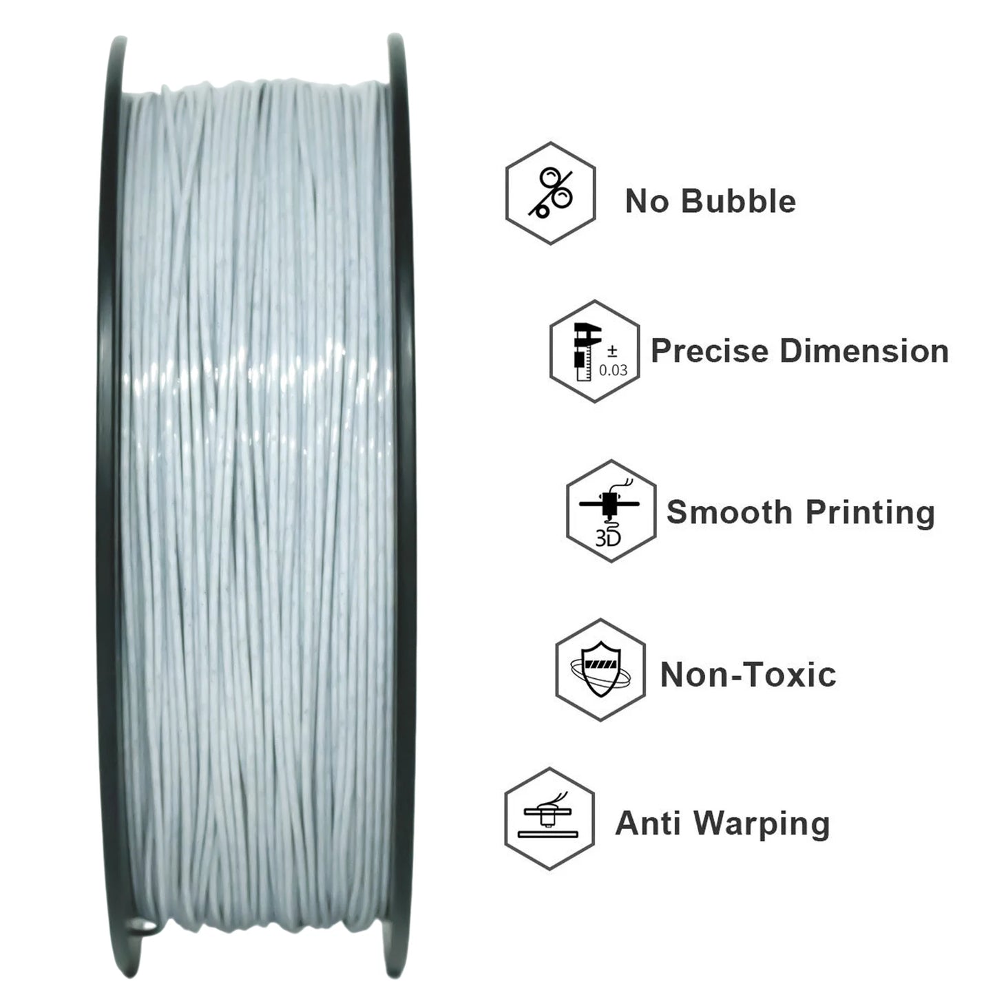 Geeetech Like Marble PLA 3D Printer Filament Plastic 1kg 1.75mm,Tangle-Free, 3d printing wire materialsvacuum packaging