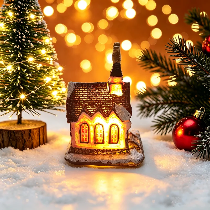 Christmas House Light Decorations For Home Ornaments Kids Xmas Gift New Year 2025 Navidad Decor Bedroom Night Light With Battery