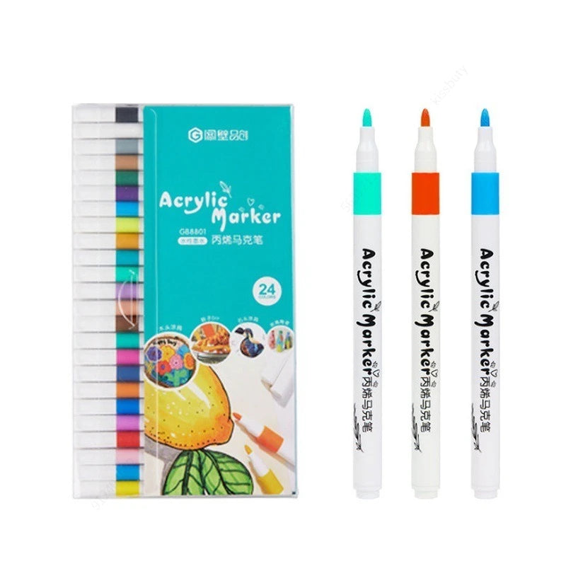 12-80 Colour Set Acrylic Paint Art Marker Pen