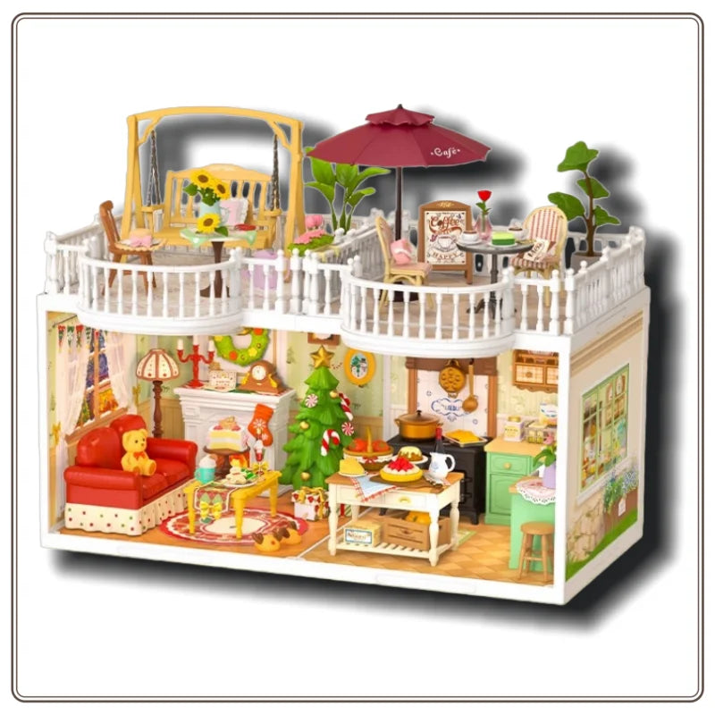 New Rolife Super World Christmas Gift Building Blocks DIY Assembled Toys Assembled Models DIY Hut Children's Original Stock